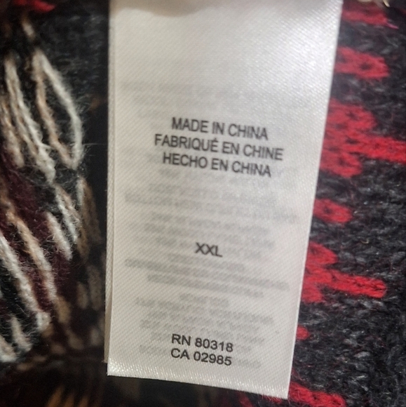 Lucky Brand Women’s Fair Isle Crewneck Sweater – Black Combo, XX-Large - Picture 6 of 8